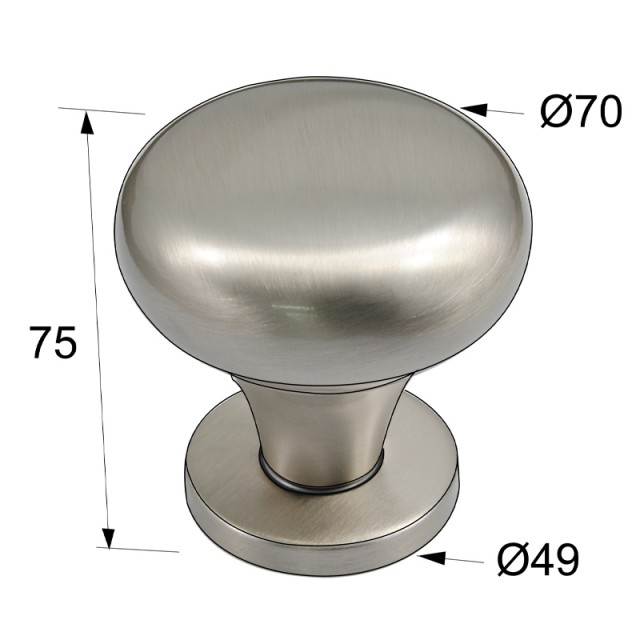 DOOR KNOB / MAT NICKEL
